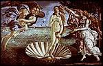 la nascita di venere da una conchiglia